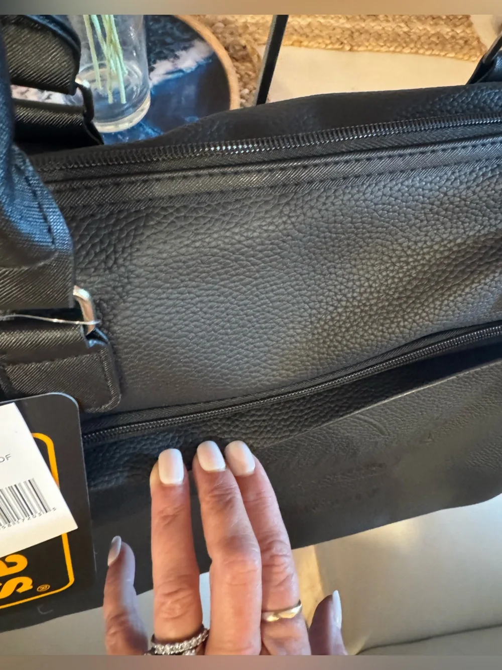 NWT! LUCAS LUGGAGE x HARD ROCK HOTEL CASINO Black Pebbled Weekender Travel Bag